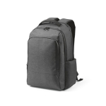 Zweifarbiger wasserdichter Laptop-Rucksack aus recyceltem Nylon, 15,6” farbe dunkelgrau