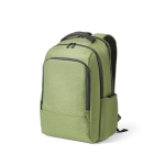 Zweifarbiger wasserdichter Laptop-Rucksack aus recyceltem Nylon, 15,6” farbe militärgrün