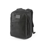 Rucksack aus recycelter Baumwolle mit Wachsbeschichtung, 230 g/m2 farbe schwarz