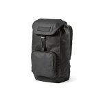 Wasserabweisender Rucksack aus Recycling-Baumwolle, 240 g/m2 farbe schwarz