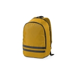 Rucksack aus RPET mit Laptopfach und reflektierenden Streifen, 18 L farbe dunkelgelb