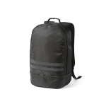 RPET-Rucksack mit reflektierenden Streifen und Schuhfach, 25 L farbe schwarz