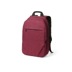 Rucksack aus 300D RPET mit Frontfach mit Reißverschluss, 15,6”,18 L farbe rot