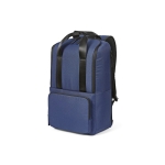 Rucksack aus recyceltem Polyester mit Laptopfach, 18 L farbe blau