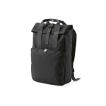 Urbaner Rucksack aus RPET mit rollbarem Schnallenverschluss, 20 L farbe schwarz