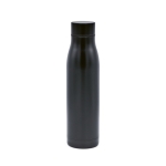 Flasche aus recyceltem Edelstahl mit Thermofunktion, 600 ml farbe schwarz