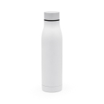 Flasche aus recyceltem Edelstahl mit Thermofunktion, 600 ml farbe weiß