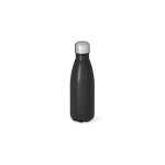 Flasche aus recyceltem Edelstahl mit mattem Finish, 400 ml farbe schwarz