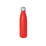 Trinkflasche aus recyceltem Edelstahl im matten Design, 770 ml farbe rot