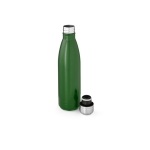 Trinkflasche aus recyceltem Edelstahl im matten Design, 770 ml farbe militärgrün zweite Ansicht