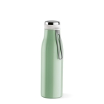 Flasche aus recyceltem Edelstahl mit Thermofunktion, 470 ml farbe pastelgrün