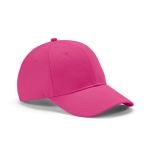 6-Panel-Kappe aus recycelter Baumwolle mit Metallschnalle, 280 g/m2 farbe pink