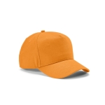 Cap aus recycelter Baumwolle mit Nackenverschluss, 280 g/m2 farbe orange