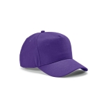 Cap aus recycelter Baumwolle mit Nackenverschluss, 280 g/m2 farbe violett