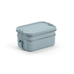 Doppelte Lunchbox aus recyceltem Edelstahl mit Schnallen, 1,05 L farbe blau mamoriert