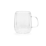 Doppelwandiger Becher aus Borosilikatglas, 400 ml farbe transparent