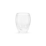 Doppelwandiger Becher aus Borosilikatglas, 300 ml farbe transparent