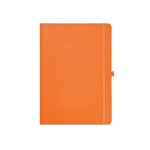 Notizbuch aus recyceltem Papier mit festem Einband, A4 farbe orange Ansicht von vorne