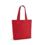 Tasche aus recycelter Baumwolle und RPET, 180 g/m2 farbe rot