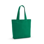 Tasche aus recycelter Baumwolle und RPET, 180 g/m2 farbe grün