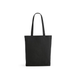 Tasche aus recycelter Baumwolle und Polyester, 280 g/m2 farbe schwarz Ansicht von vorne