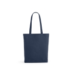 Tasche aus recycelter Baumwolle und Polyester, 280 g/m2 farbe marineblau Ansicht von vorne