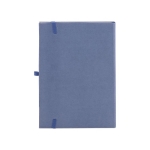 Notizbuch mit festem Cover aus organischen Materialien für Messen, A5 farbe blau zweite Ansicht