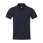 Unisex-Polo aus Baumwolle und rPET, 200 g/m2, Elevate NXT farbe marineblau zweite Vorderansicht