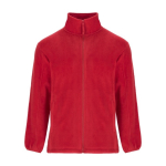 Herren-Fleecejacke aus Polyester mit hohem Kragen, 300 g/m2, Roly farbe rot