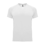 Sport-T-Shirt aus 100% Polyester 100%, 135 g/m2, Roly farbe weiß