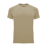 Sport-T-Shirt aus 100% Polyester 100%, 135 g/m2, Roly farbe taupe