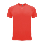 Sport-T-Shirt aus 100% Polyester 100%, 135 g/m2, Roly farbe korallenrot