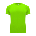 Sport-T-Shirt aus 100% Polyester für Kinder, 135 g/m2, Roly farbe neongrün