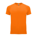 Sport-T-Shirt aus 100% Polyester für Kinder, 135 g/m2, Roly farbe neonorange