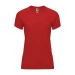 Sport-T-Shirt aus 100% Polyester für Damen, 135 g/m2, Roly farbe rot