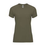 Sport-T-Shirt aus 100% Polyester für Damen, 135 g/m2, Roly farbe militärgrün