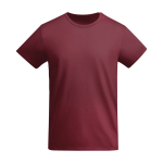 T-Shirt aus Bio-Baumwolle für Herren, 175 g/m2, Roly farbe bordeaux