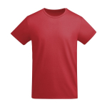 T-Shirt aus Bio-Baumwolle für Herren, 175 g/m2, Roly farbe rot