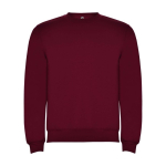 Kindersweatshirt aus Baumwolle und Polyester, 280 g/m2, Roly farbe bordeaux