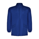 Unisex Regenjacke aus Polyester mit hohem Kragen, 70 g/m2, Roly farbe köngisblau