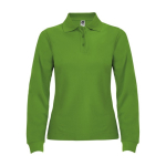 Damen-Piqué-Polo aus 100% Baumwolle, 220 g/m2, Roly farbe grasgrün