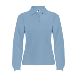 Damen-Piqué-Polo aus 100% Baumwolle, 220 g/m2, Roly farbe hellblau