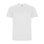 Sport-T-Shirt aus 50% recyceltem Polyester für Herren, 135 g/m2, Roly farbe weiß