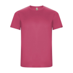 Sport-T-Shirt aus 50% recyceltem Polyester für Kinder, 135 g/m2, Roly farbe neonpink