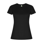 Sport-T-Shirt aus 50% recyceltem Polyester für Damen, 135 g/m2, Roly farbe schwarz