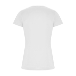 Sport-T-Shirt aus 50% recyceltem Polyester für Damen, 135 g/m2, Roly farbe weiß zweite Rückansicht