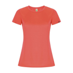 Sport-T-Shirt aus 50% recyceltem Polyester für Damen, 135 g/m2, Roly farbe korallenrot