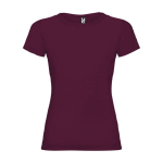 T-Shirt aus 100% Baumwolle für Damen, 155 g/m2, Roly farbe bordeaux