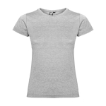 T-Shirt aus 100% Baumwolle für Damen, 155 g/m2, Roly farbe hellgrau