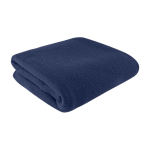 Decke aus recyceltem Polyester, made in EU, 110 x 150 cm, 290 g/m2 farbe blau dritte Ansicht